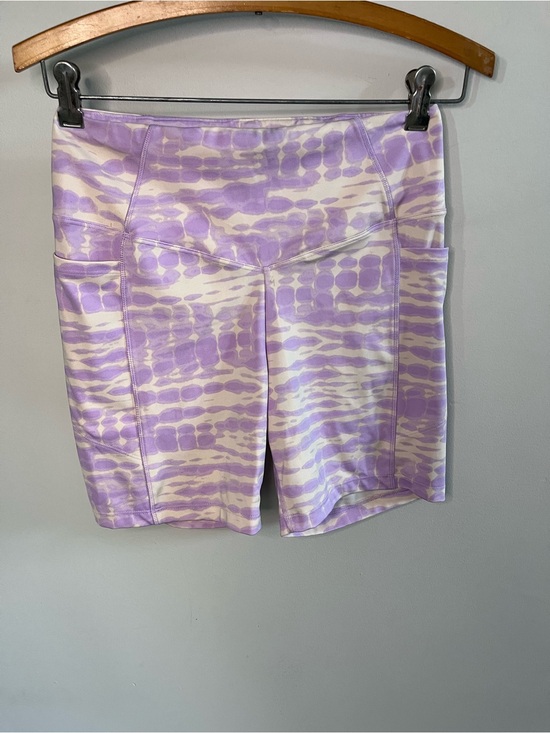 PINK Victoria's Secret Pants - Pink Victorias Secret Biker Shorts Purple Tie Dye High Rise Side Pockets Small